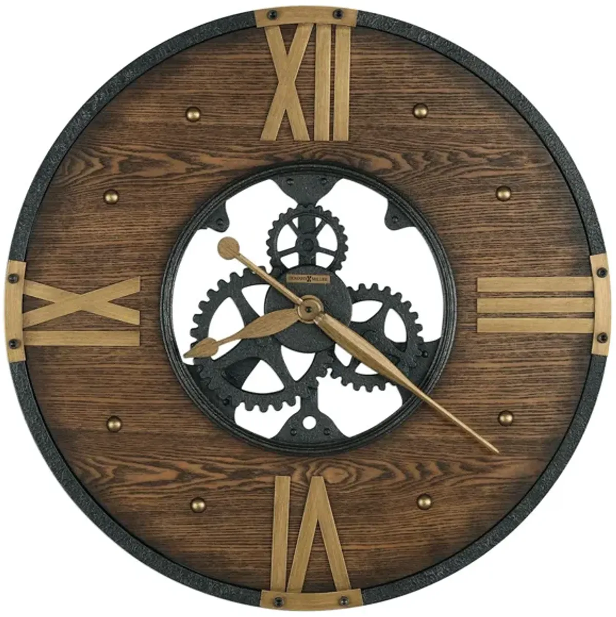 Murano Wall Clock in Brown by Howard Miller