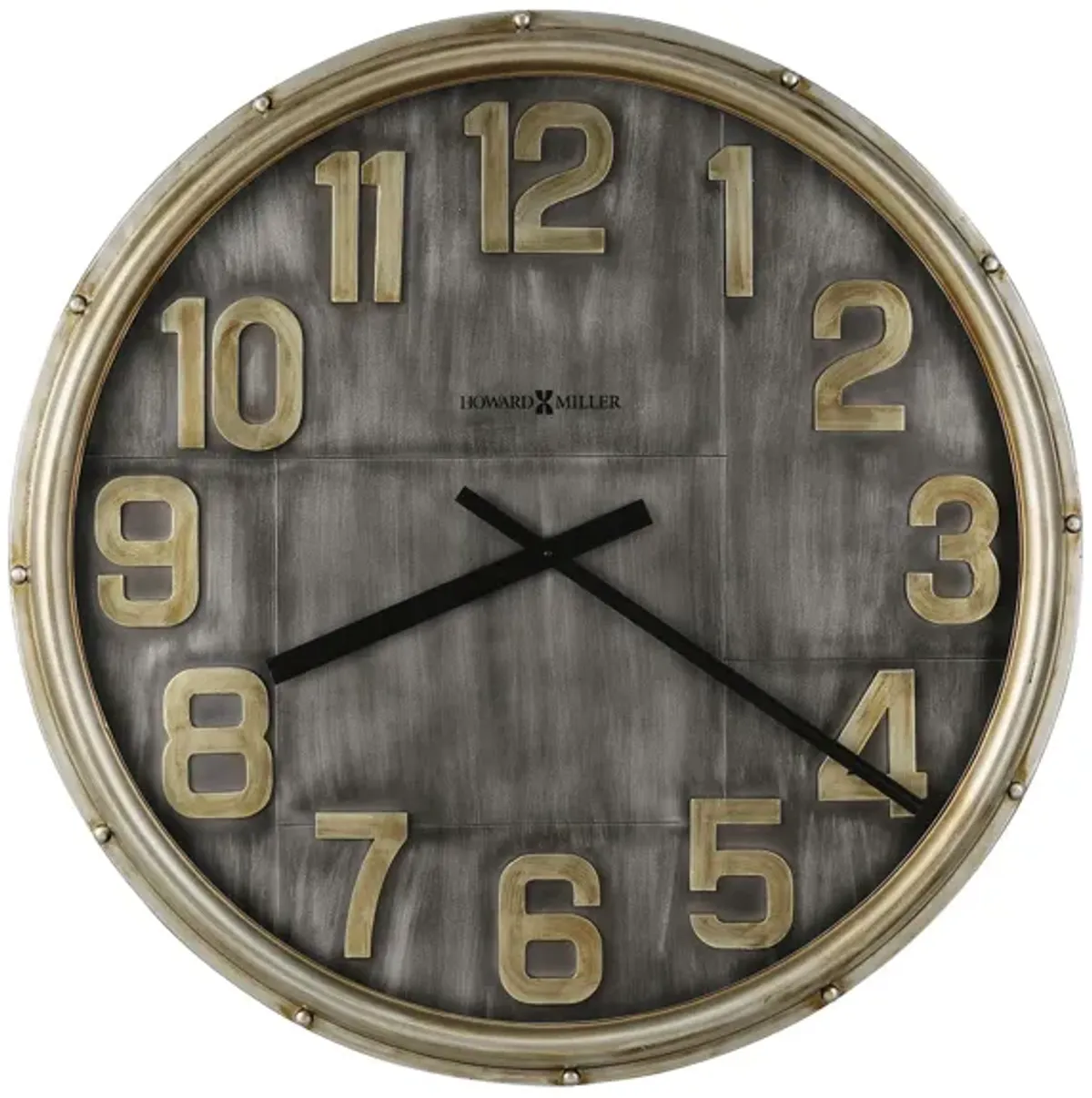 Brender Wall Clock in Gray by Howard Miller