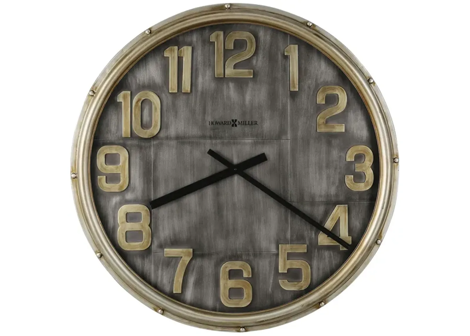 Brender Wall Clock in Gray by Howard Miller