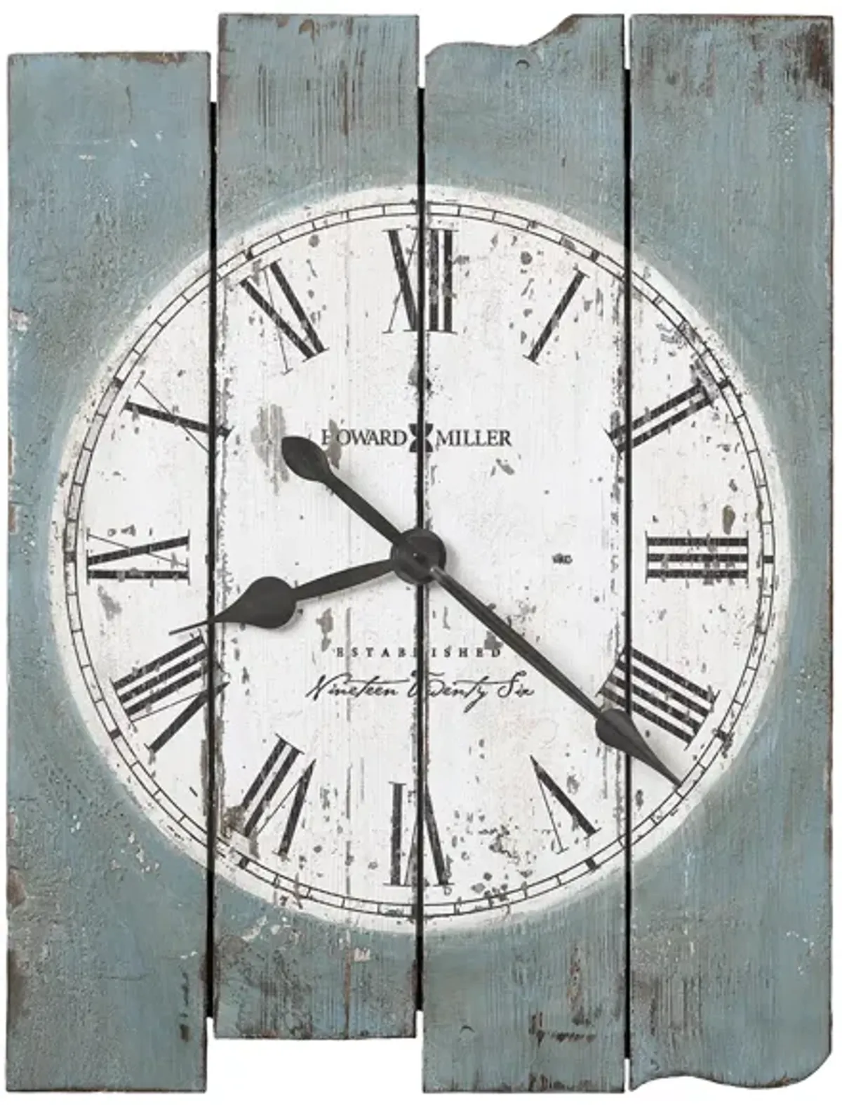 Mack Road Wall Clock in Gray by Howard Miller