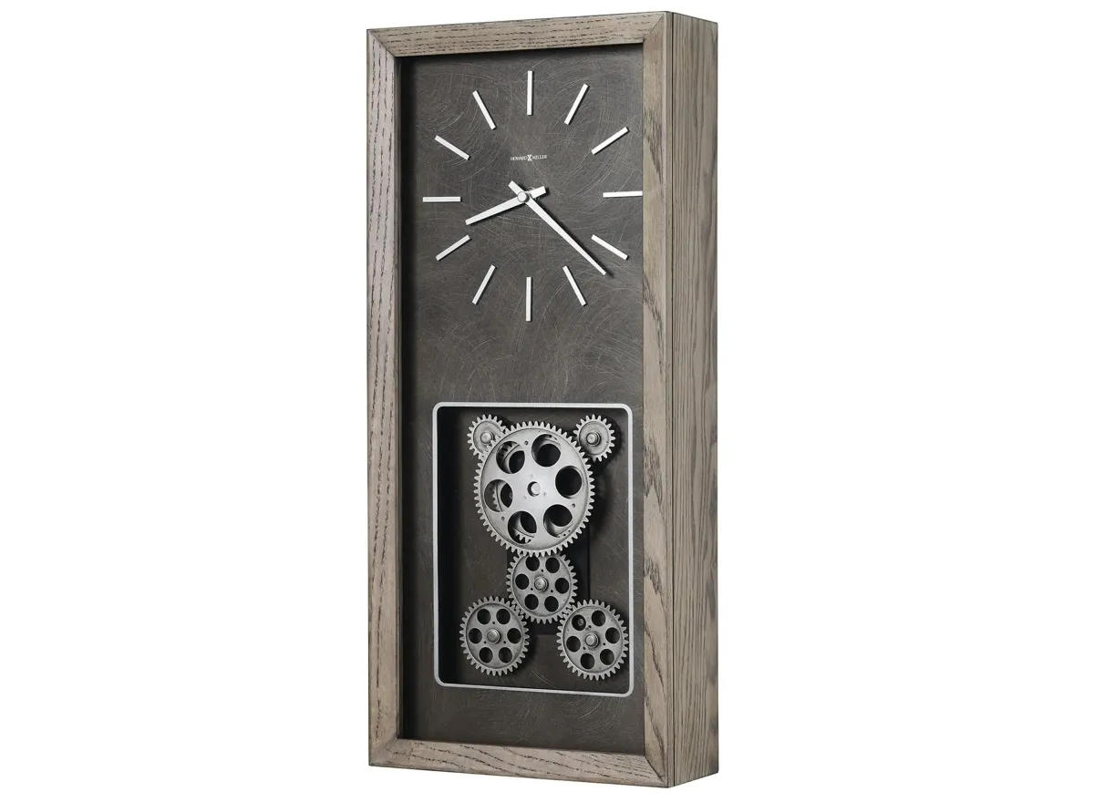 Kelby Wall Clock in Seaside Grey by Howard Miller