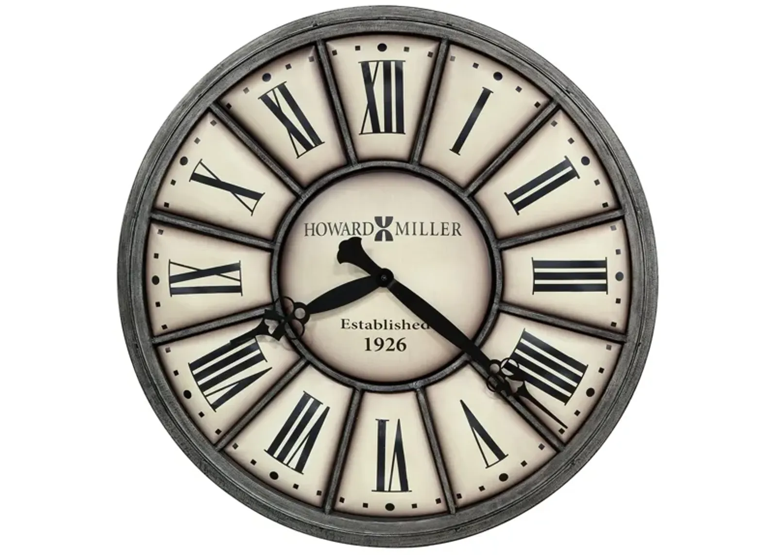 Company Time II Wall Clock in Gray by Howard Miller