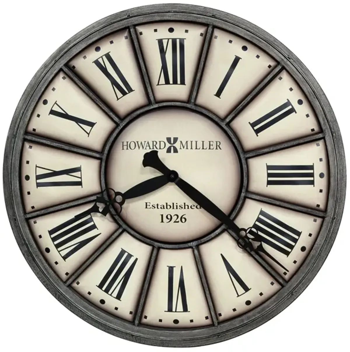 Company Time II Wall Clock in Gray by Howard Miller