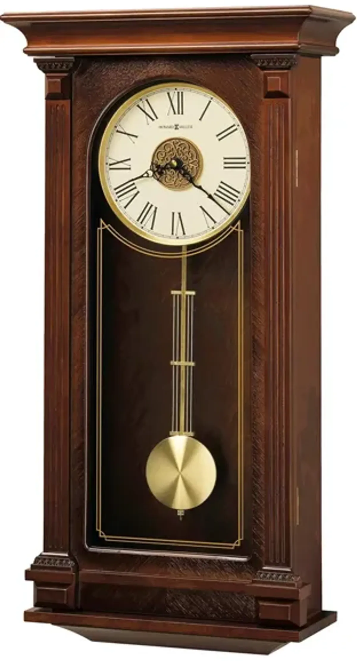 Sinclair Wall Clock in Cherry Bordeaux by Howard Miller