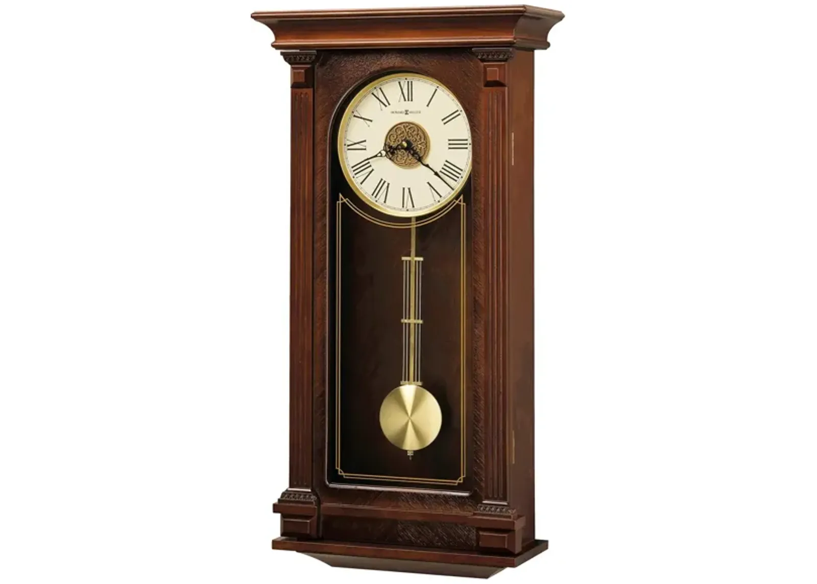 Sinclair Wall Clock in Cherry Bordeaux by Howard Miller