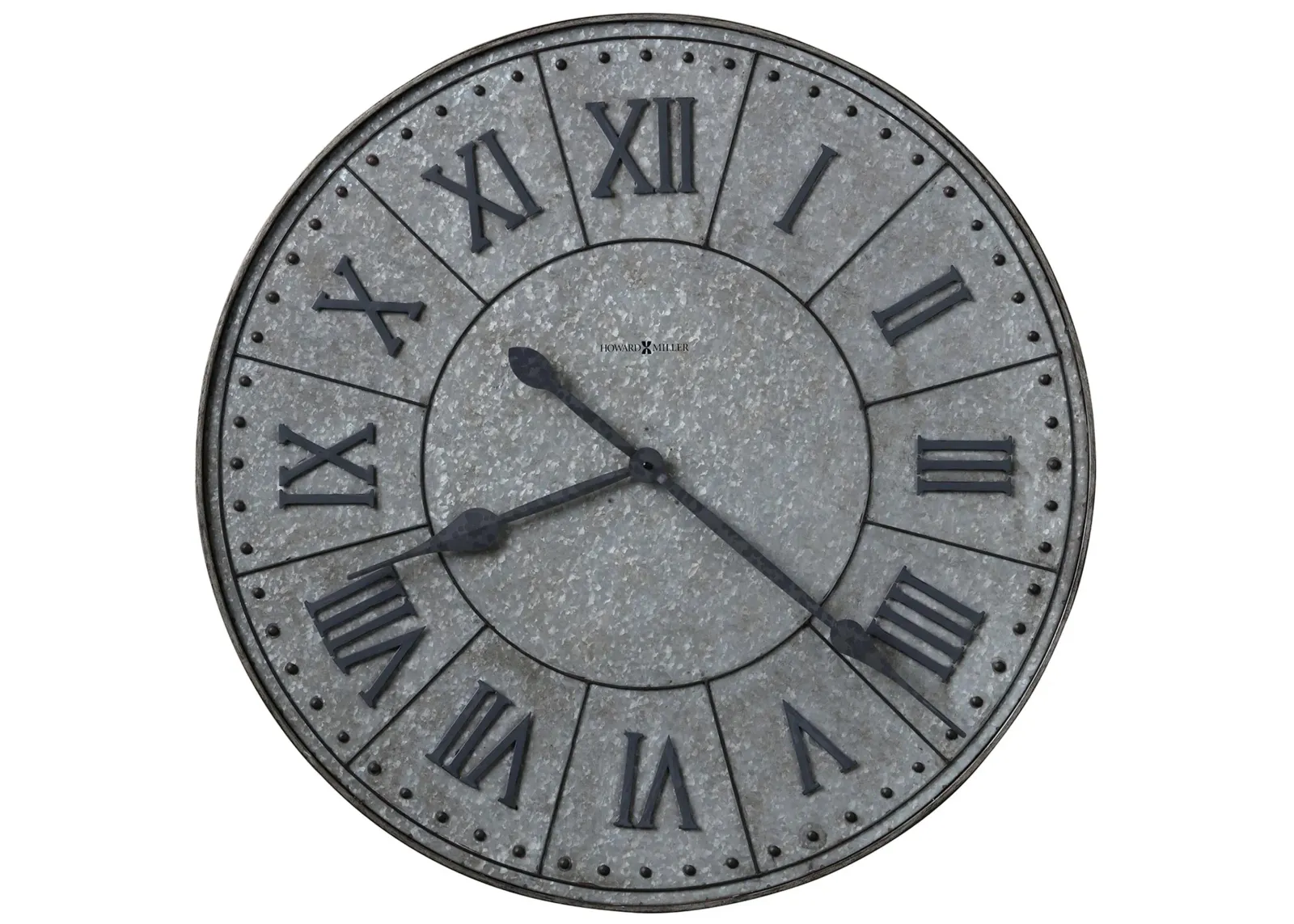 Manzine Wall Clock in Silver by Howard Miller