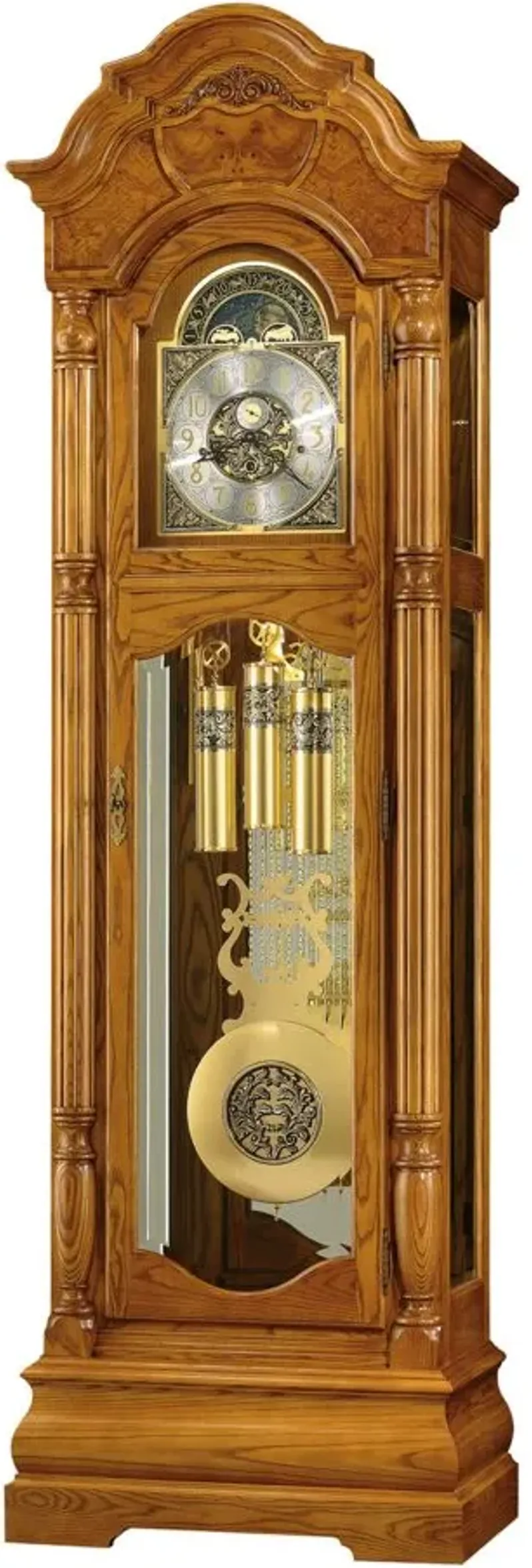 Scarborough Floor Clock in Legacy Oak by Howard Miller Clock