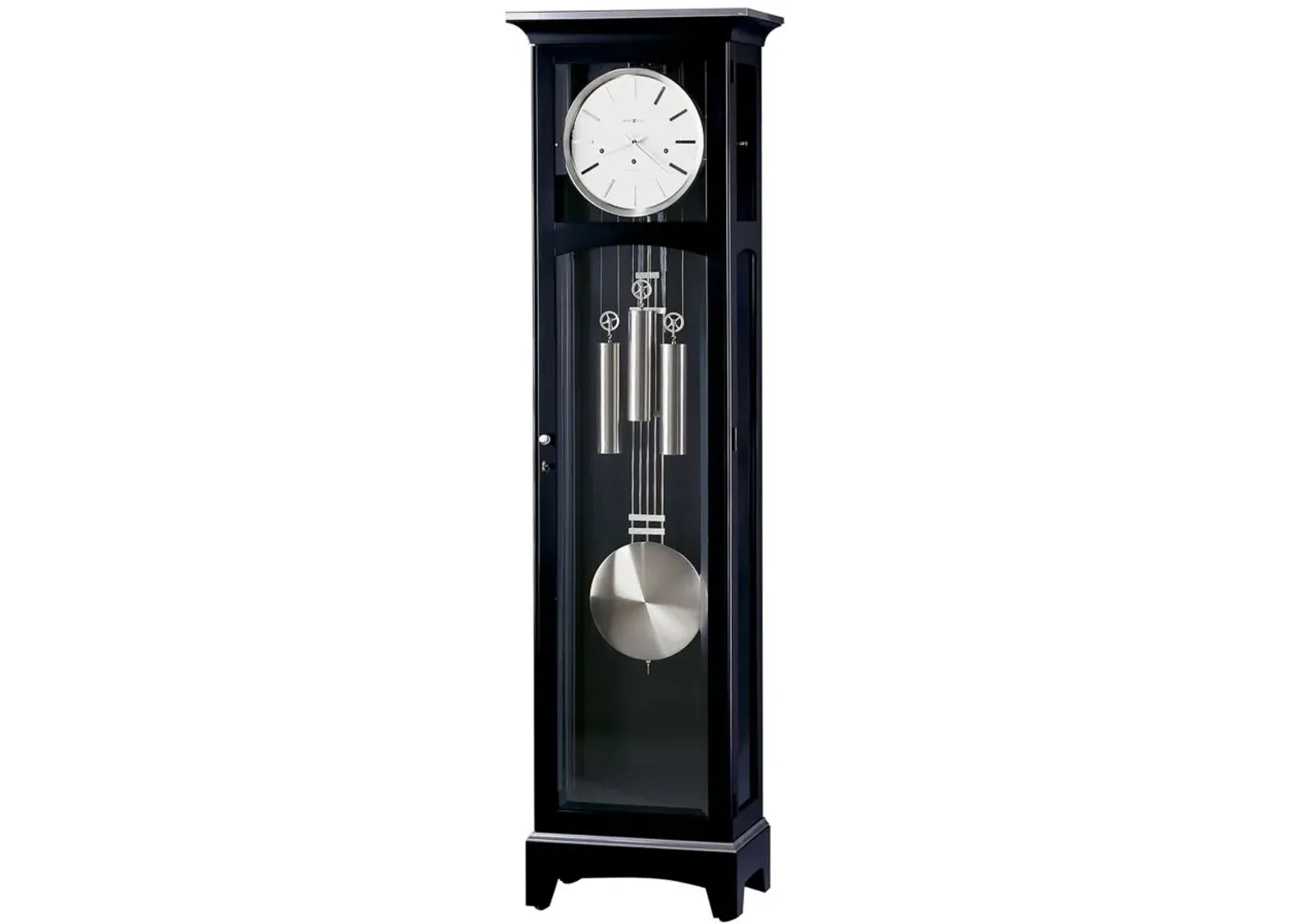 Urban Floor Clock III in Black Satin by Howard Miller Clock