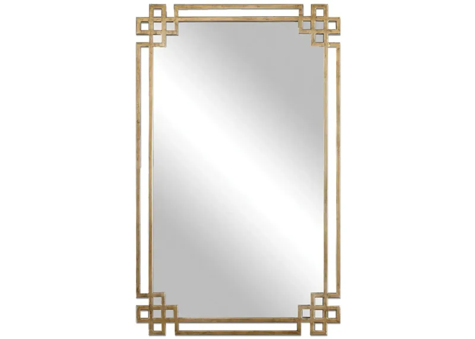 Devoll Wall Mirror in Oxidized Gold by Uttermost