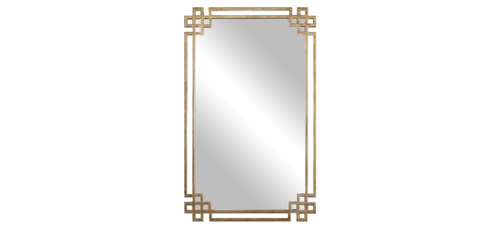 Devoll Wall Mirror in Oxidized Gold by Uttermost