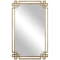Devoll Wall Mirror in Oxidized Gold by Uttermost