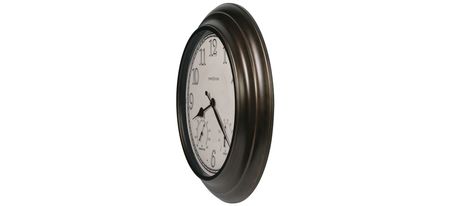 Briar Outdoor Wall Clock in White by Howard Miller