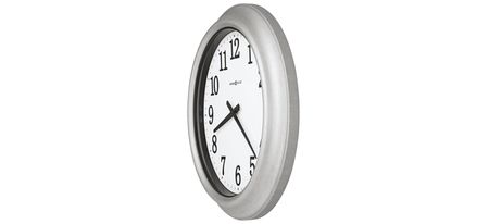 Stratton Outdoor Wall Clock in White by Howard Miller