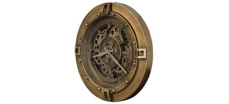 Gerallt Wall Clock in Brown by Howard Miller