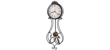 Paulina Wall Clock in Off-White by Howard Miller