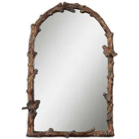 Paza Arch Wall Mirror in Antiqued Gold Leaf by Uttermost