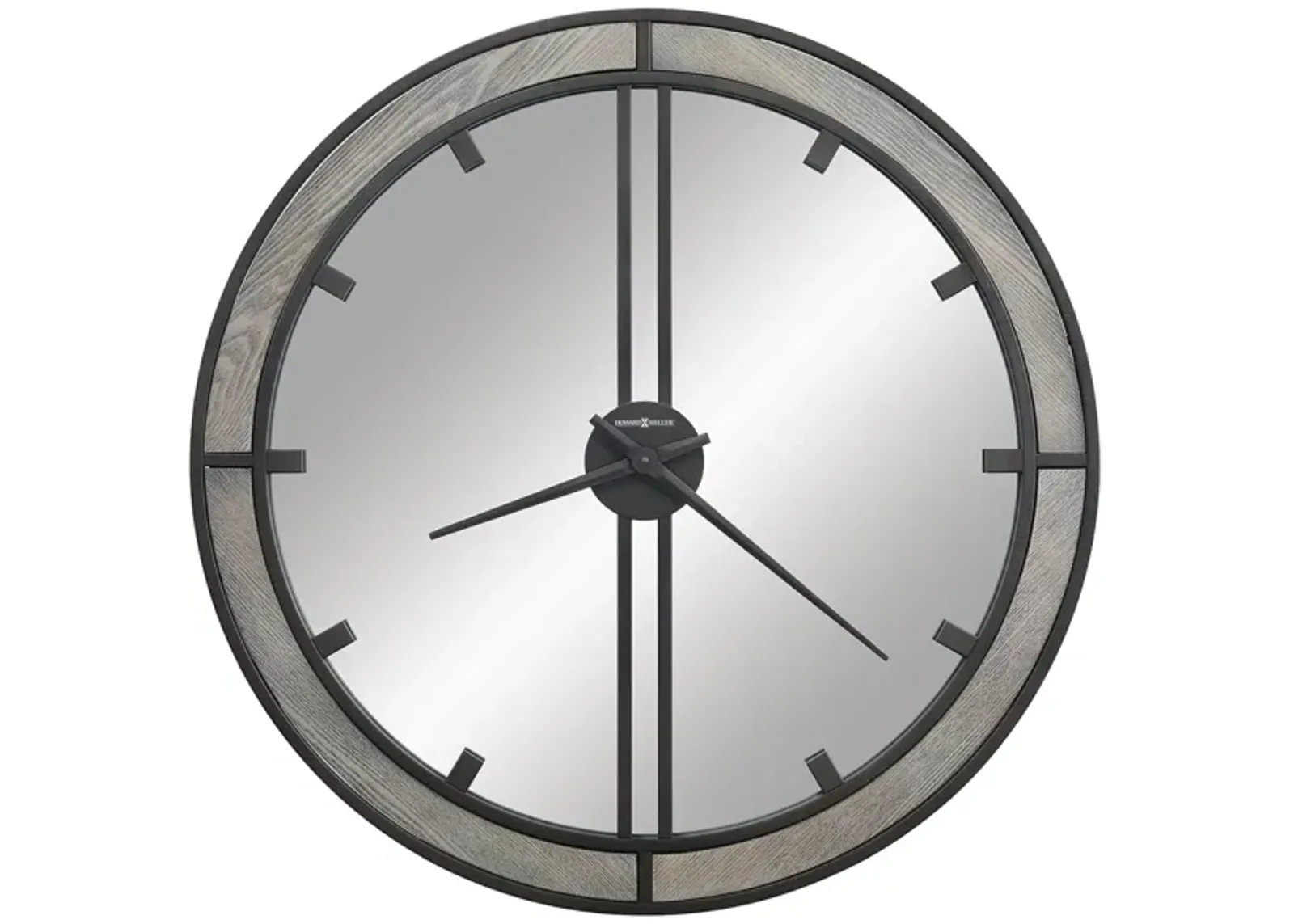 Abril Wall Clock in Silver by Howard Miller