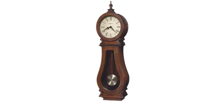 Arendal Wall Clock in Tuscany Cherry by Howard Miller