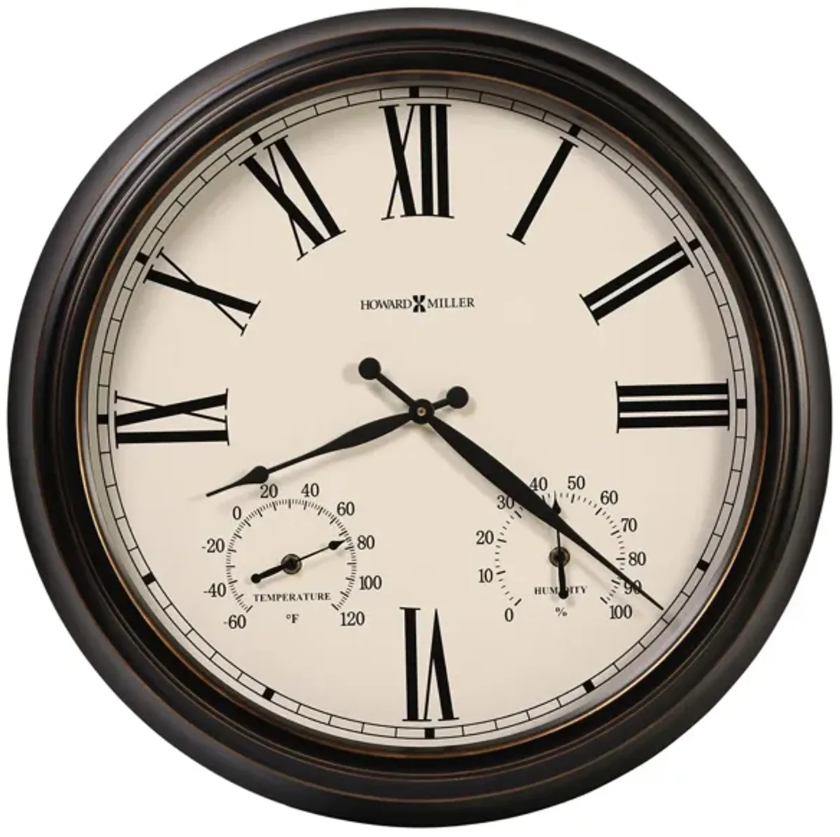 Aspen Wall Clock in Off-White by Howard Miller