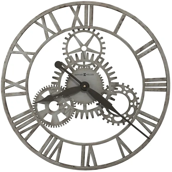 Sibley Wall Clock in Gray by Howard Miller