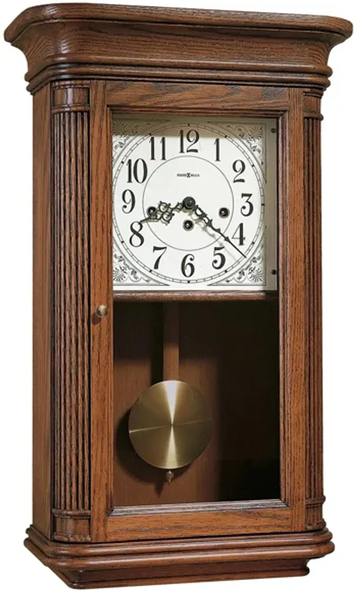 Sandringham Wall Clock in Yorkshire Oak by Howard Miller