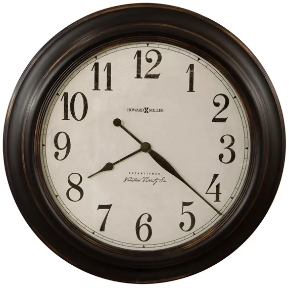 Ashby Wall Clock in White by Howard Miller