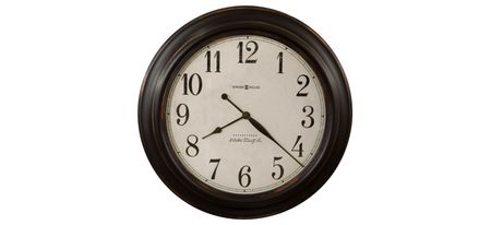 Ashby Wall Clock in White by Howard Miller