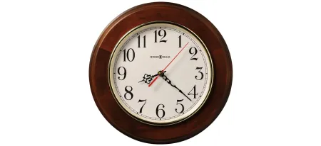 Brentwood Wall Clock in Windsor Cherry by Howard Miller