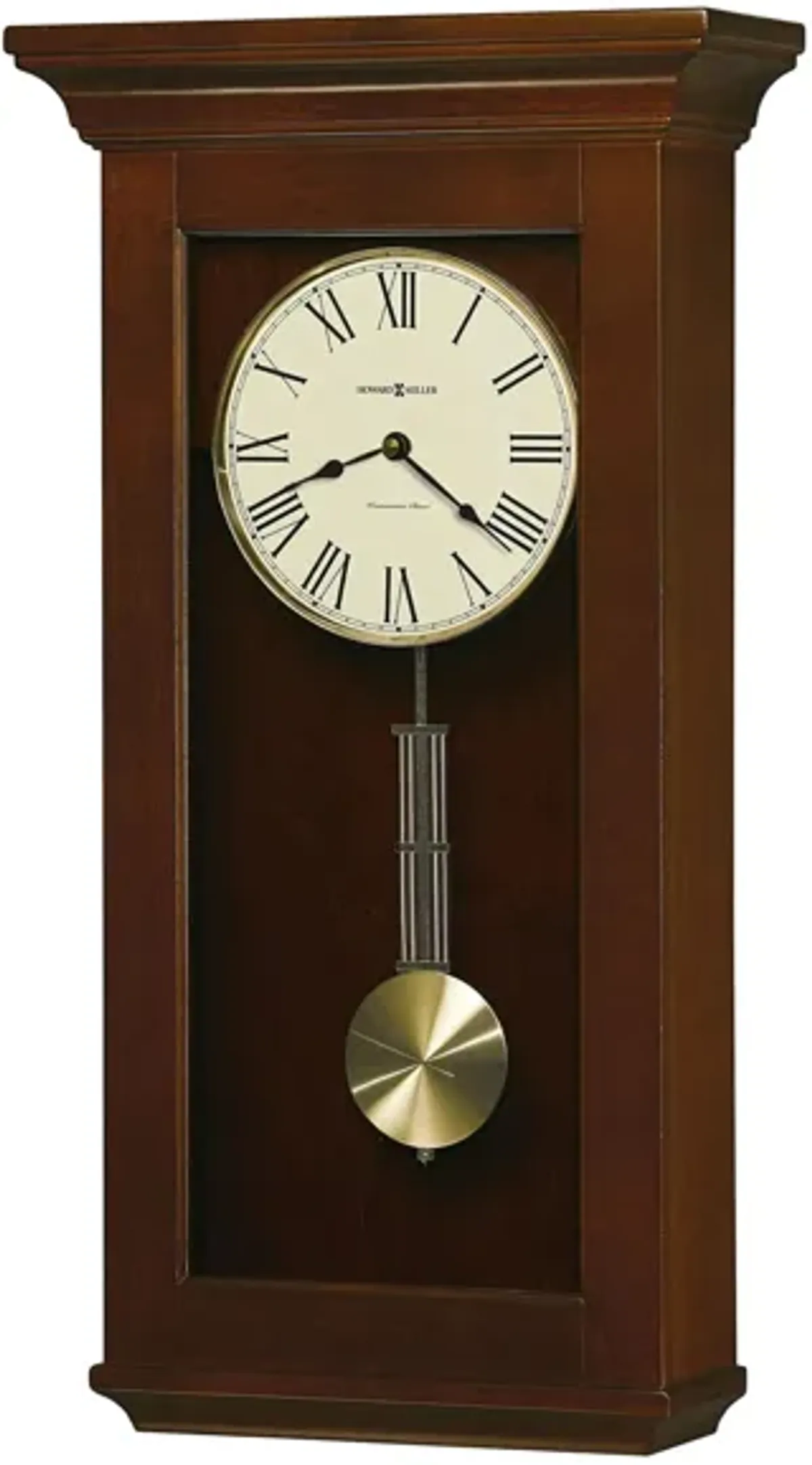 Continental Wall Clock in Cherry Bordeaux by Howard Miller