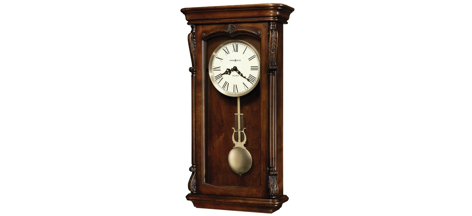 Henderson Wall Clock in Hampton Cherry by Howard Miller