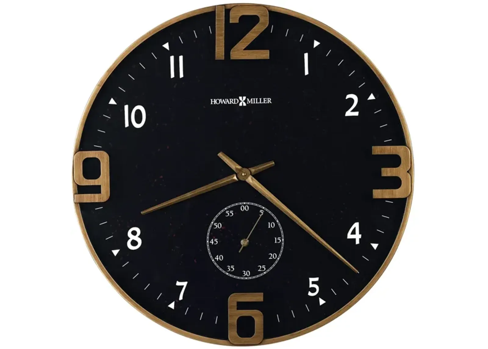 Paisley Wall Clock in Black by Howard Miller