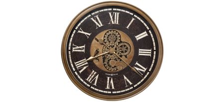 Keith Wall Clock in Brown by Howard Miller
