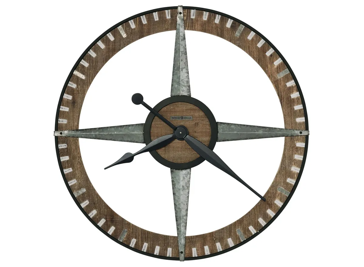 Buster Wall Clock in Brown by Howard Miller