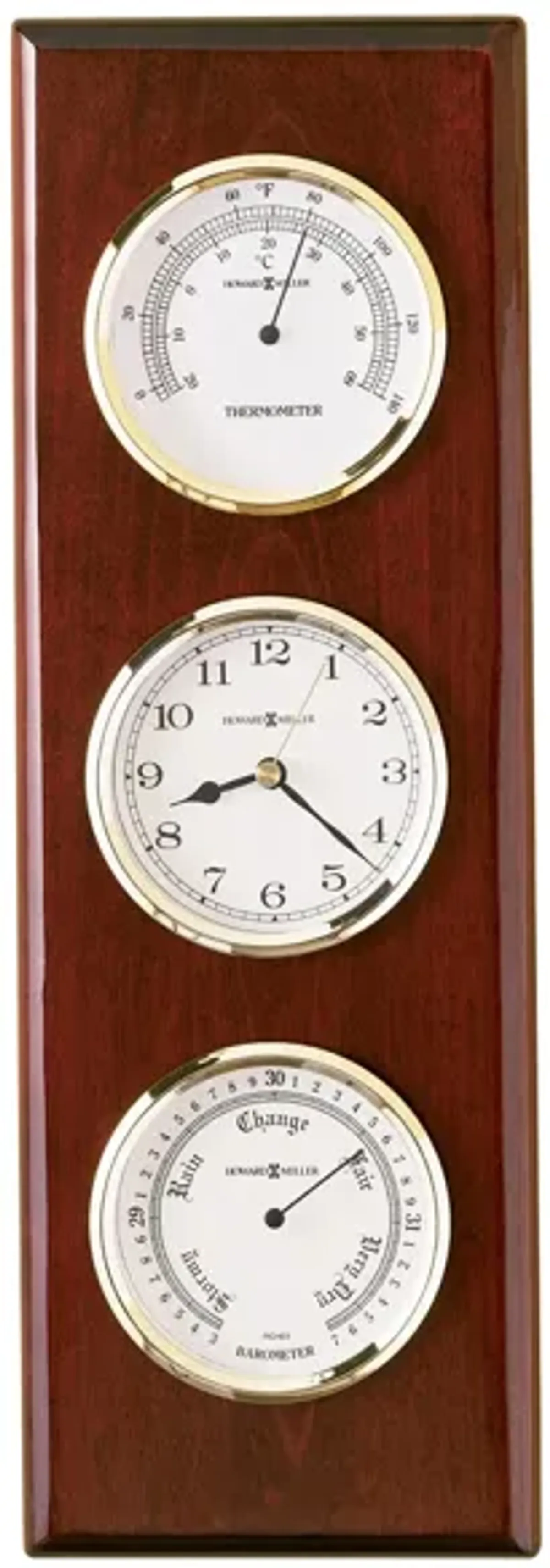 Shore Station Wall Clock in Rosewood by Howard Miller