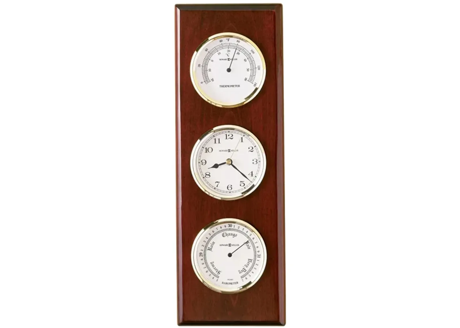 Shore Station Wall Clock in Rosewood by Howard Miller