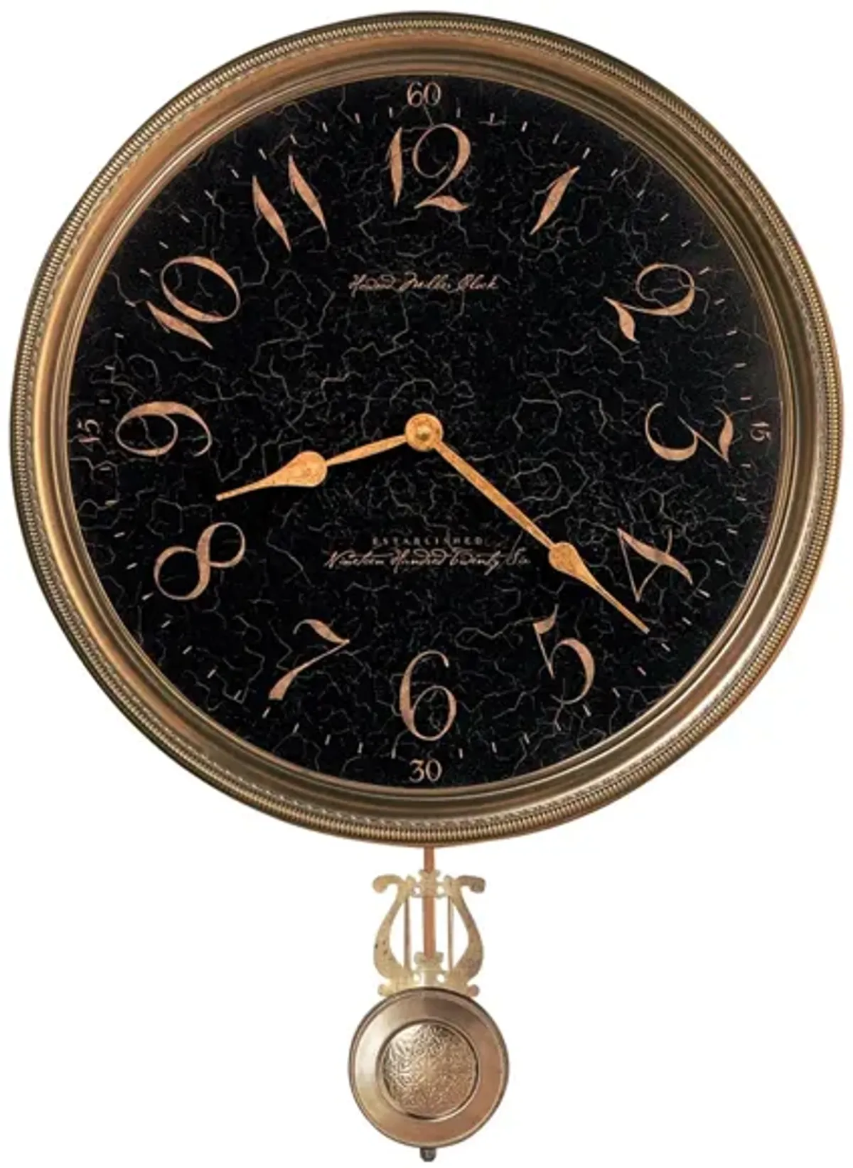 Paris Night Wall Clock in Black by Howard Miller