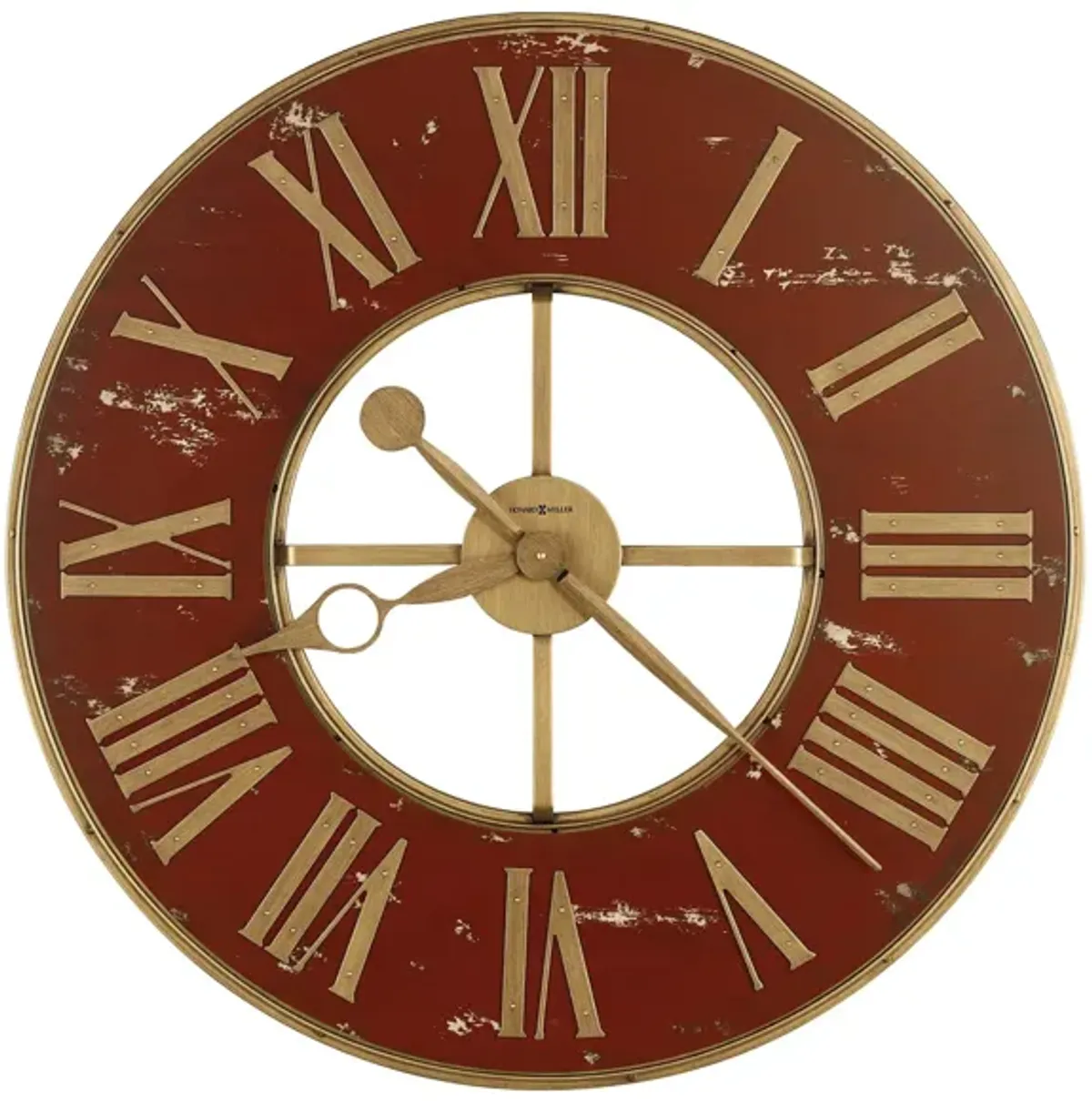 Boris Wall Clock in Red by Howard Miller