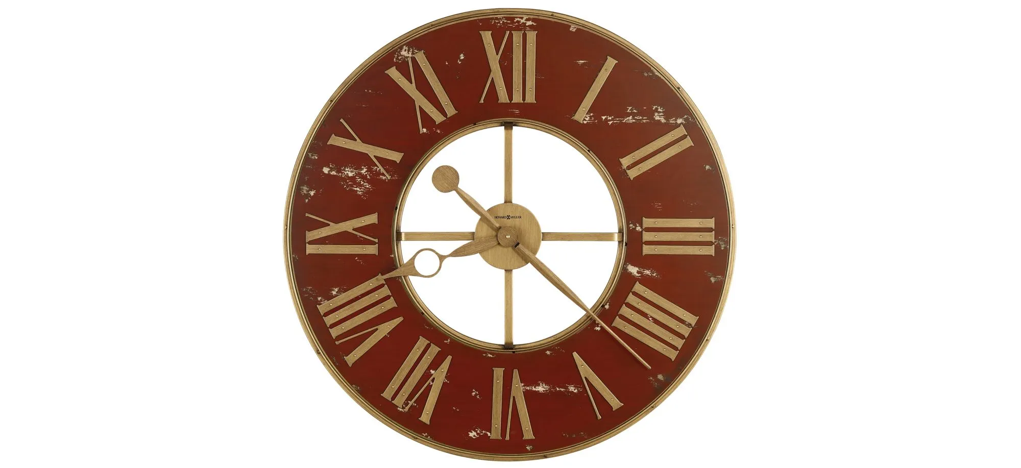 Boris Wall Clock in Red by Howard Miller