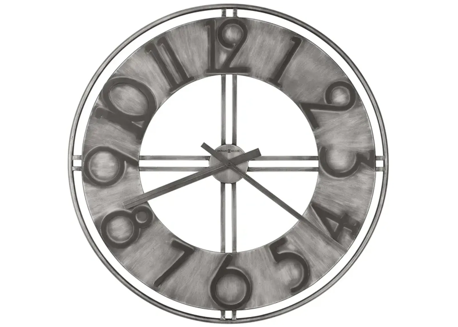 River Wall Clock in Gray by Howard Miller