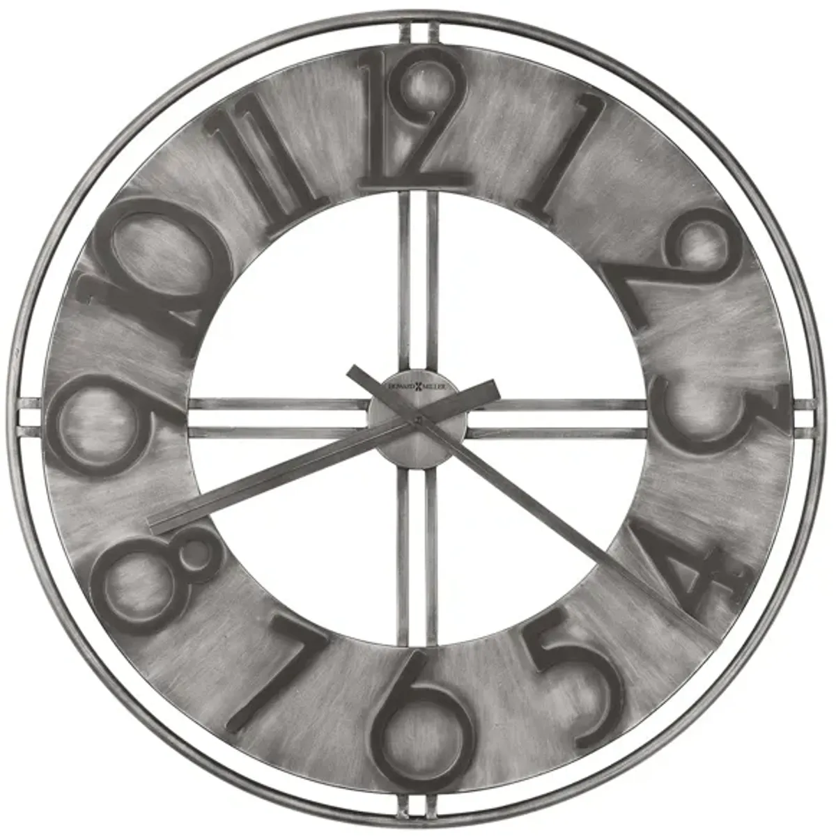 River Wall Clock in Gray by Howard Miller