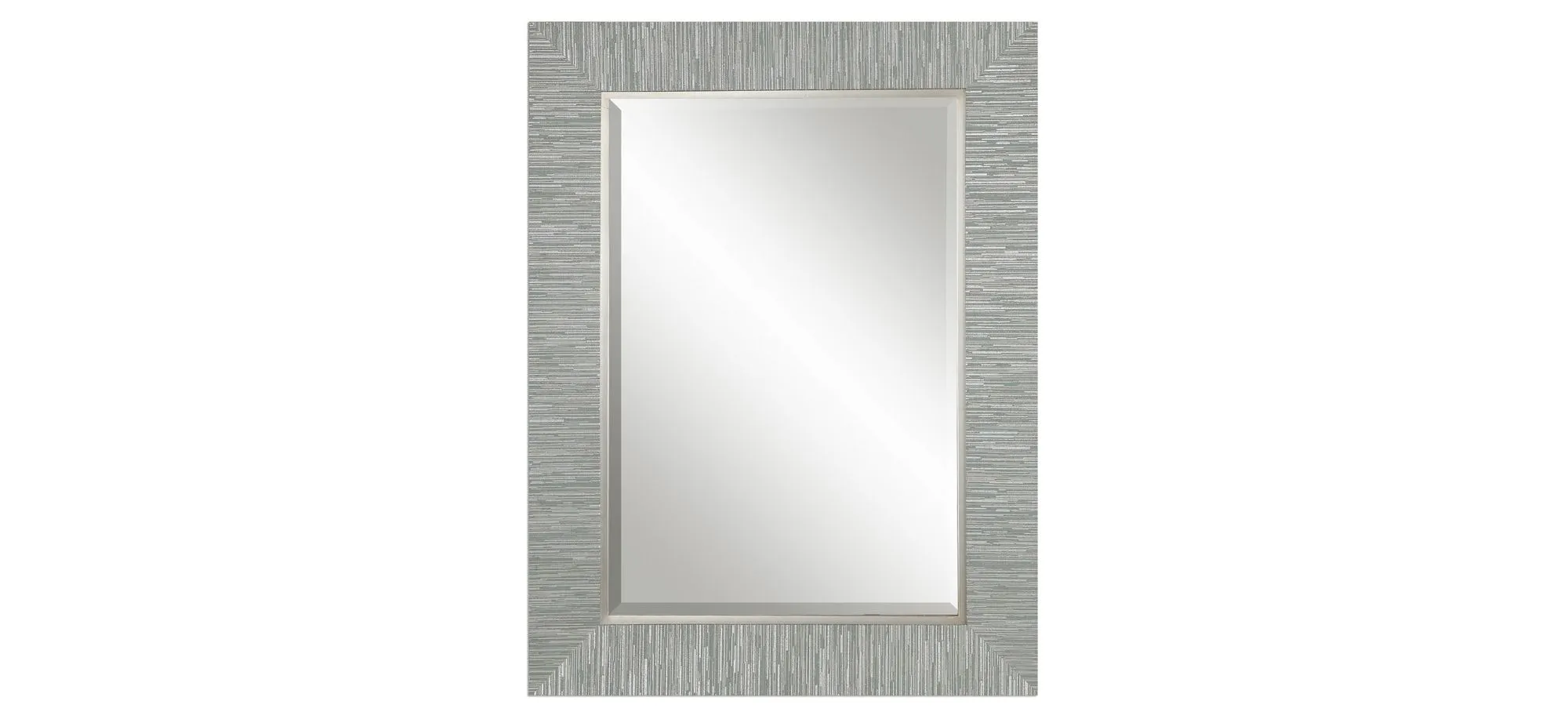 Belaya Gray Wood Wall Mirror in Blue-gray / Silver by Uttermost