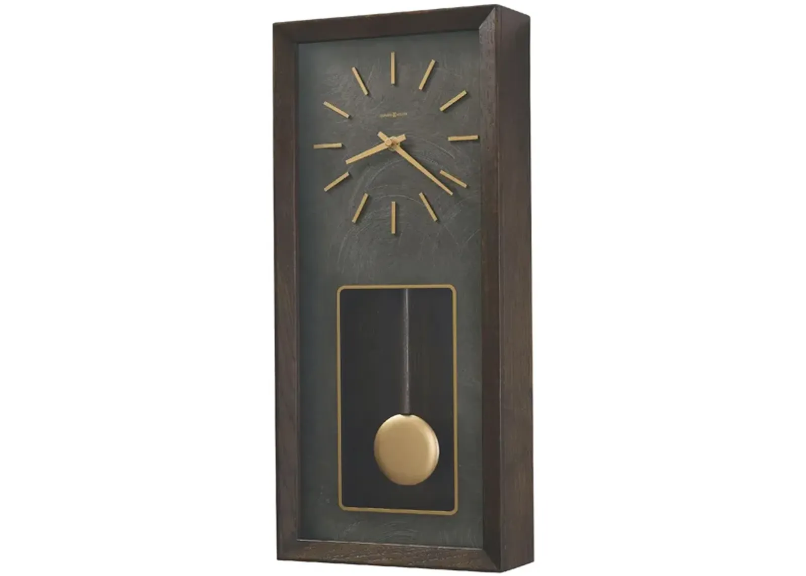 Tegan Wall Clock in Brown by Howard Miller