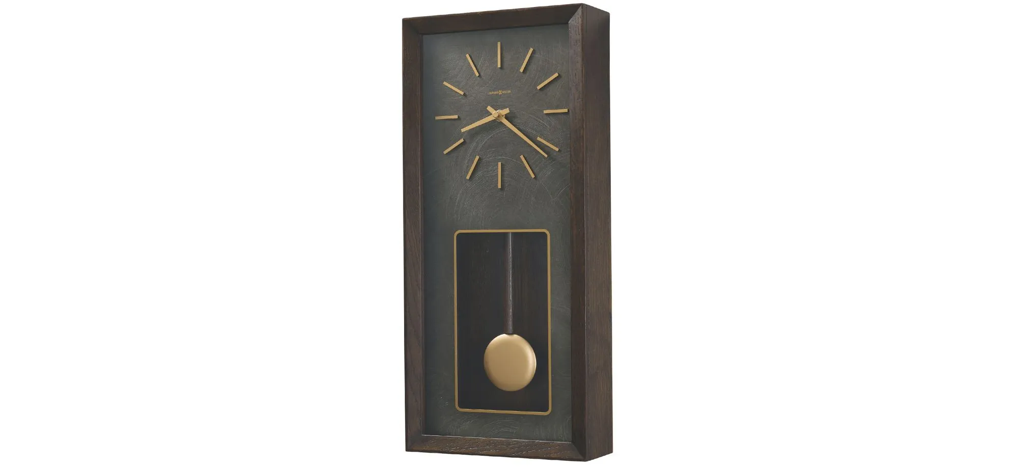 Tegan Wall Clock in Brown by Howard Miller