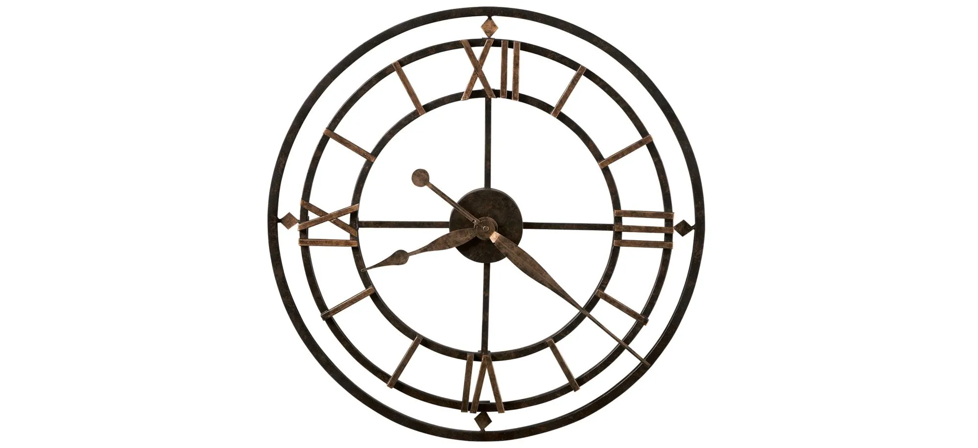 York Station Wall Clock in Metal by Howard Miller