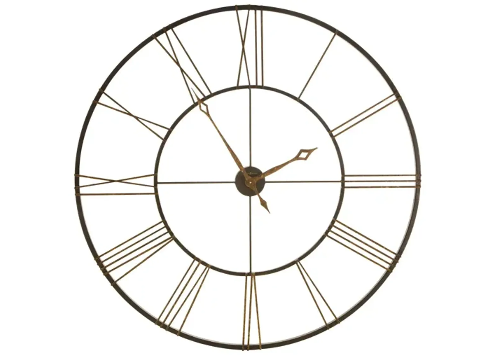 49" Wall Clock in Antique Gold / Black by Howard Miller Clock