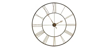 49" Wall Clock in Antique Gold / Black by Howard Miller Clock