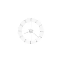 30" Wall Clock in White and Silver by Howard Miller Clock