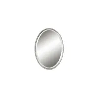 Sherise Oval Wall Mirror in Brushed Nickel by Uttermost