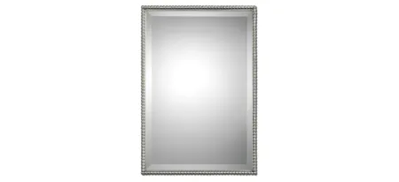 Sherise Wall Mirror in Brushed Nickel by Uttermost
