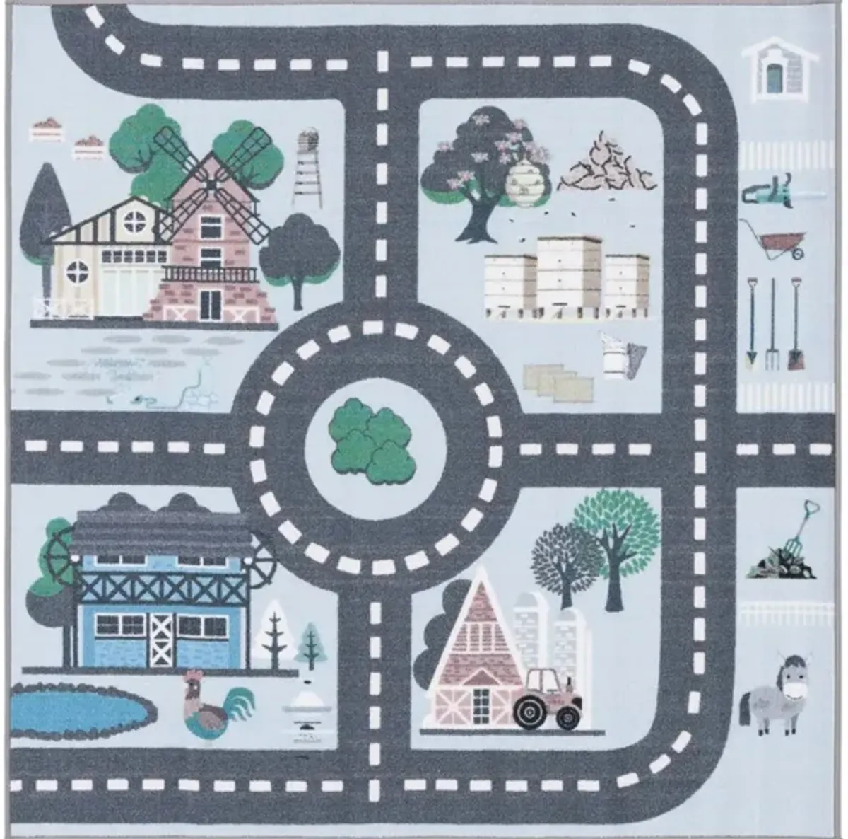 Masonville Kids' Playhouse Rug